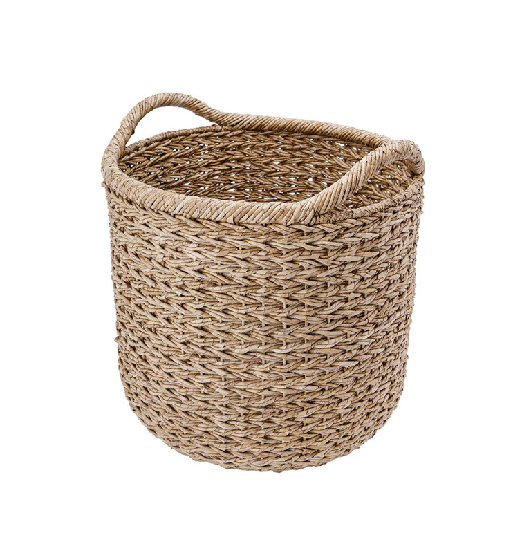Decorative Braided Wicker Seagrass Basket & Reviews Birch Lane